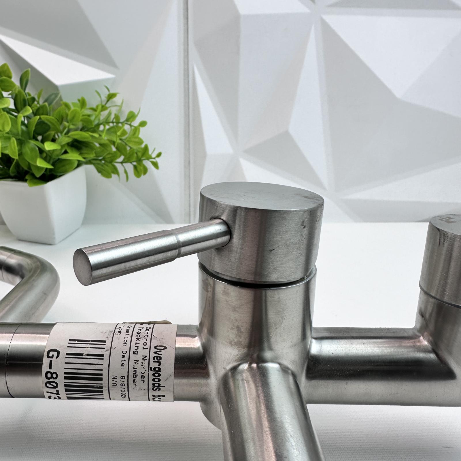 Stainless Steel Wall Mount Bathtub Faucet Mixer Valve – Brushed Finish - Photo 5