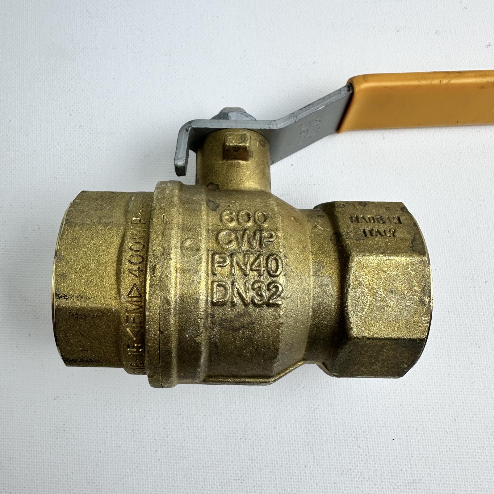 Parker Brass Ball Valve 1-1/4" 600 WOG CMP PN40 DN32 Made in Italy - Photo 9