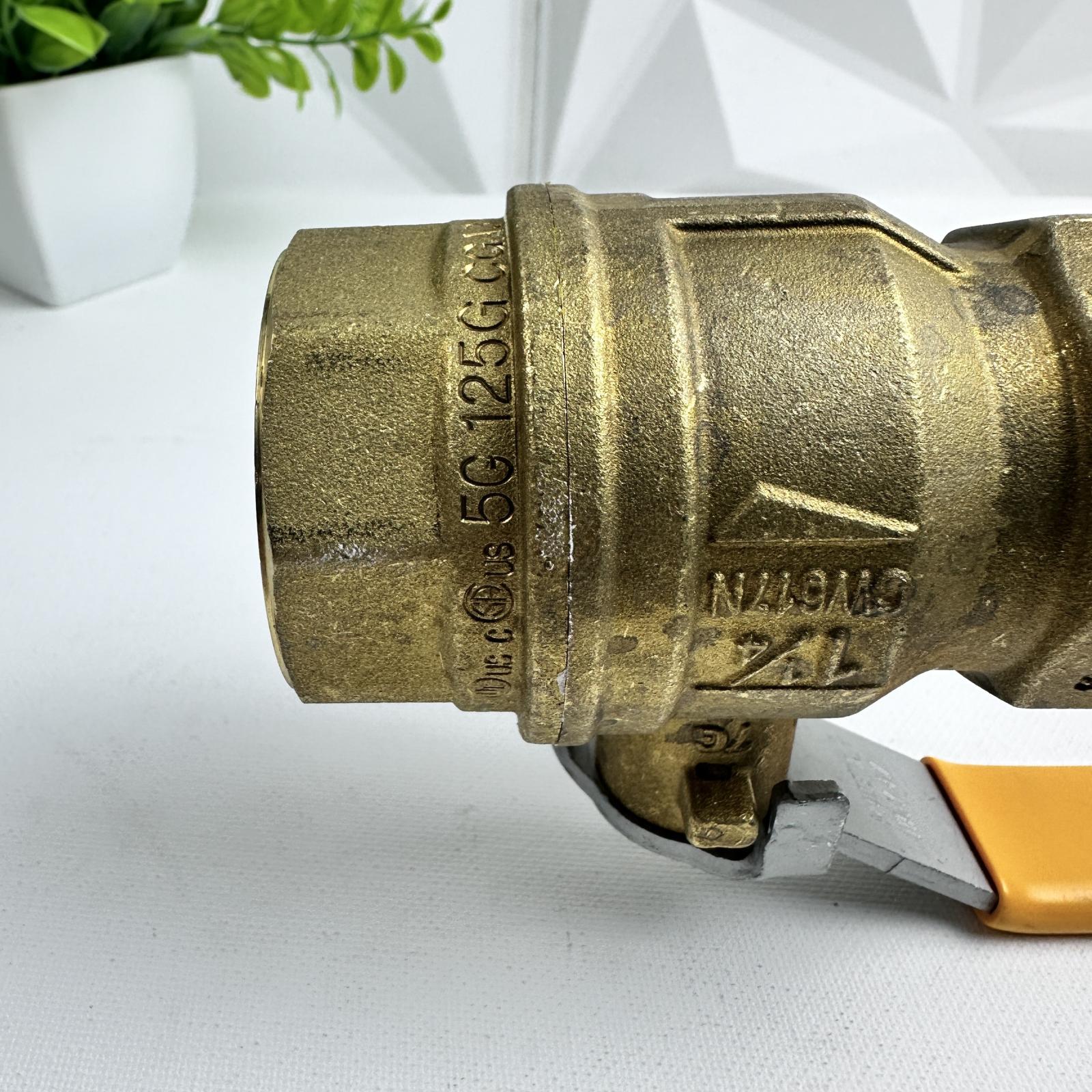 Parker Brass Ball Valve 1-1/4" 600 WOG CMP PN40 DN32 Made in Italy - Photo 7