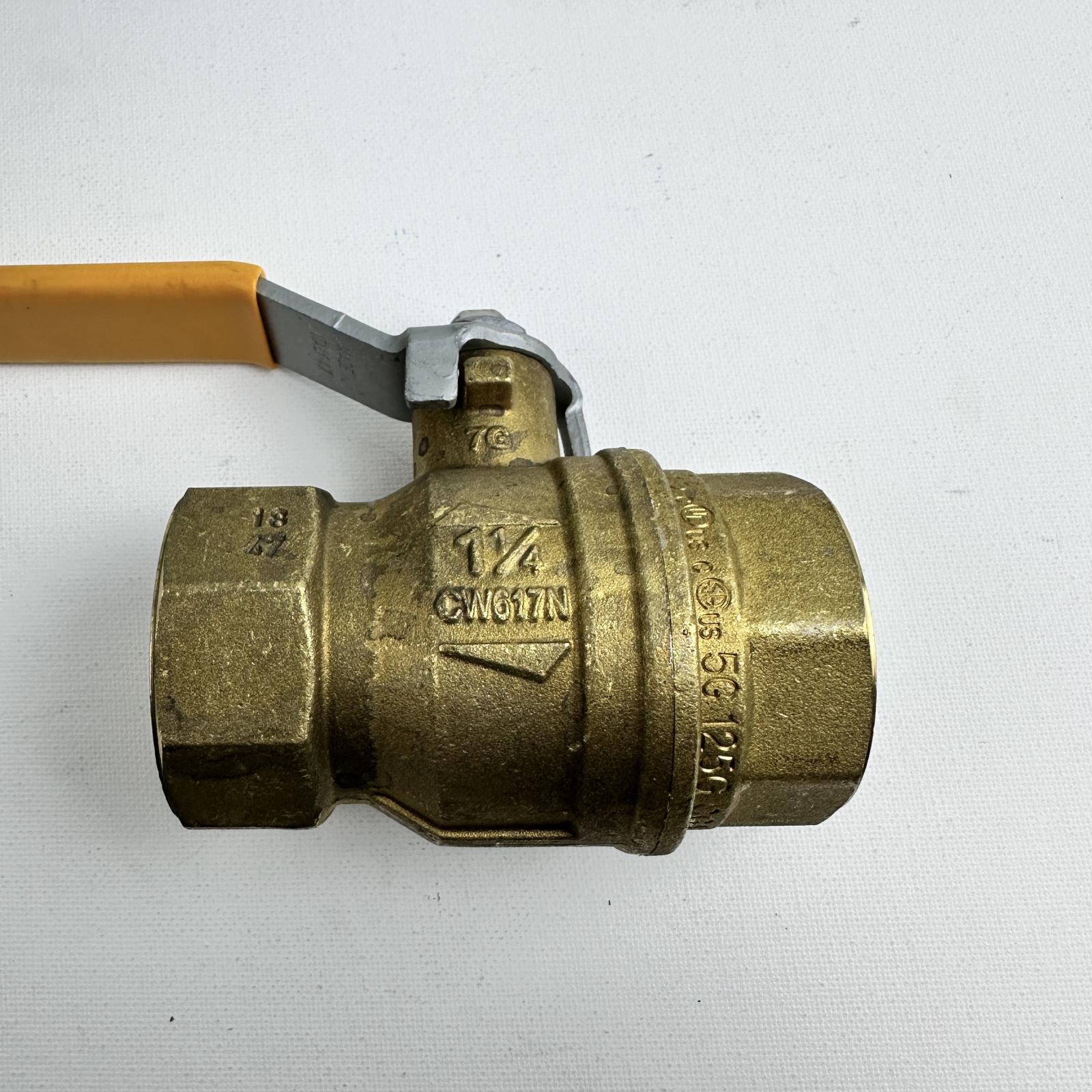 Parker Brass Ball Valve 1-1/4" 600 WOG CMP PN40 DN32 Made in Italy - Photo 3