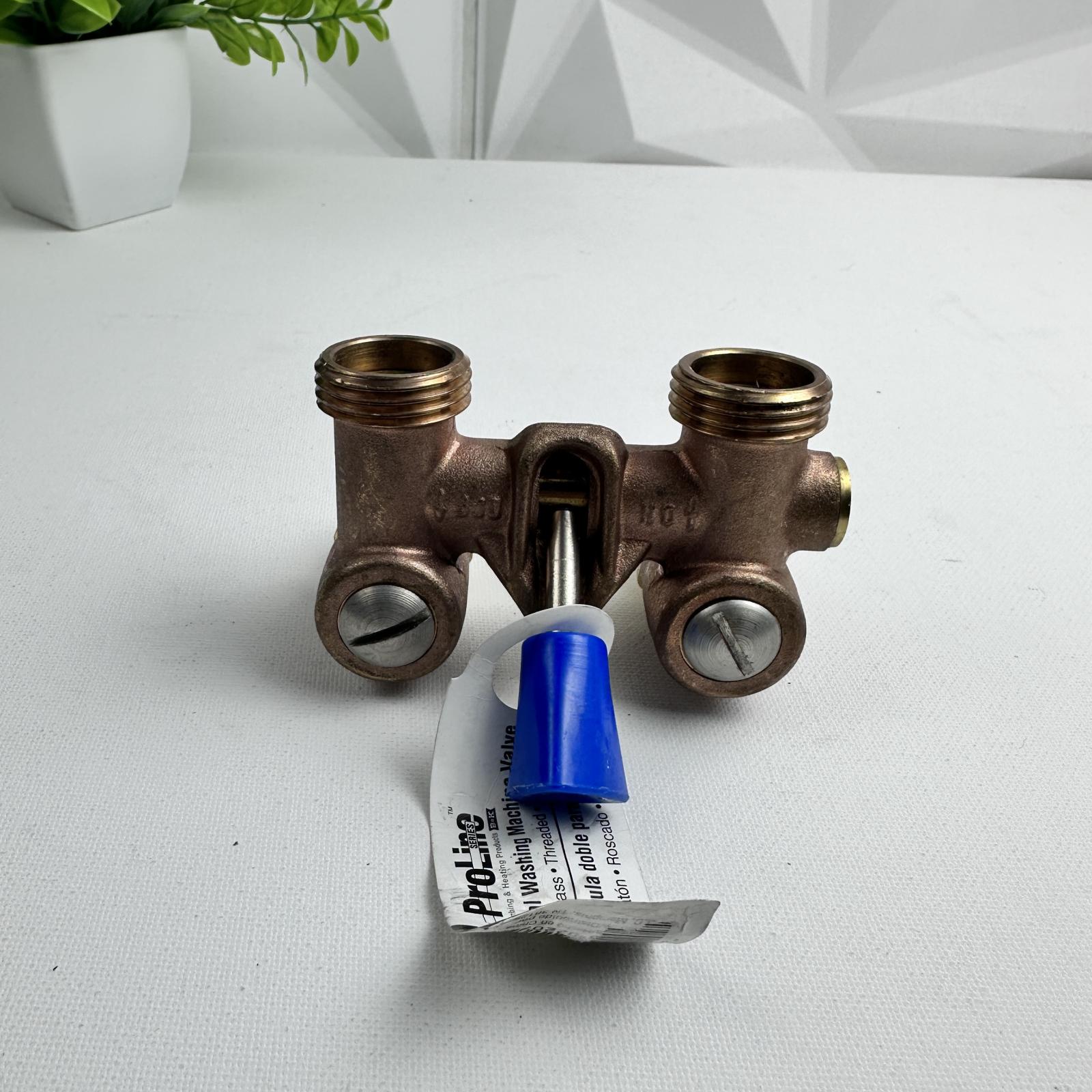 ProLine Series Dual Washing Machine Valve Brass Threaded 125 PSI - Photo 2