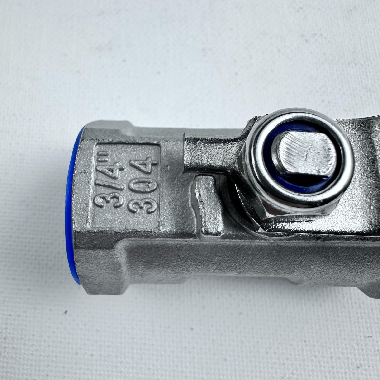 3/4" 304 Stainless Steel Ball Valve Full Port 1000 WOG Heavy Duty - Photo 5