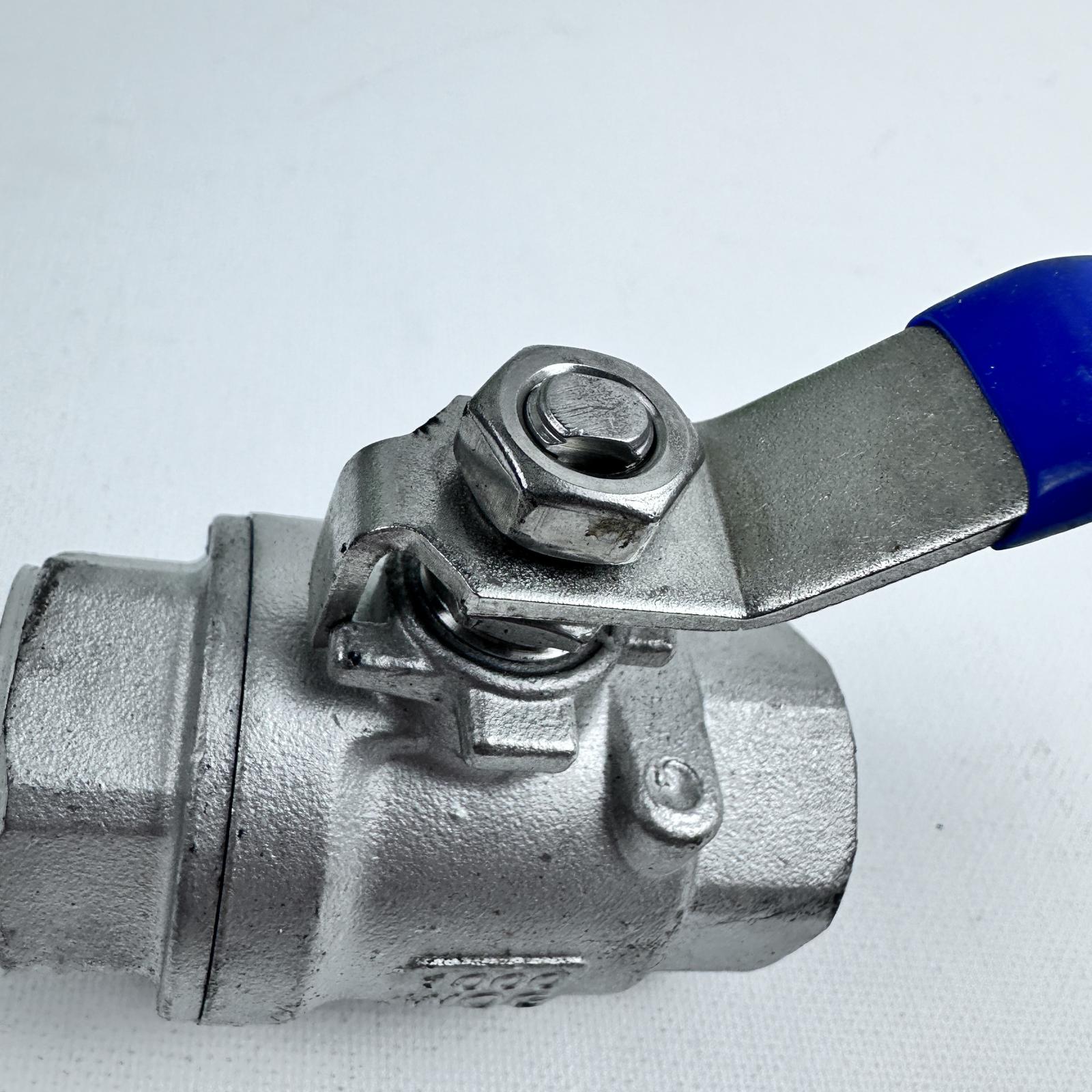 3/4" Stainless Steel Full Port Ball Valve, 1000 WOG Heavy Duty - Photo 3