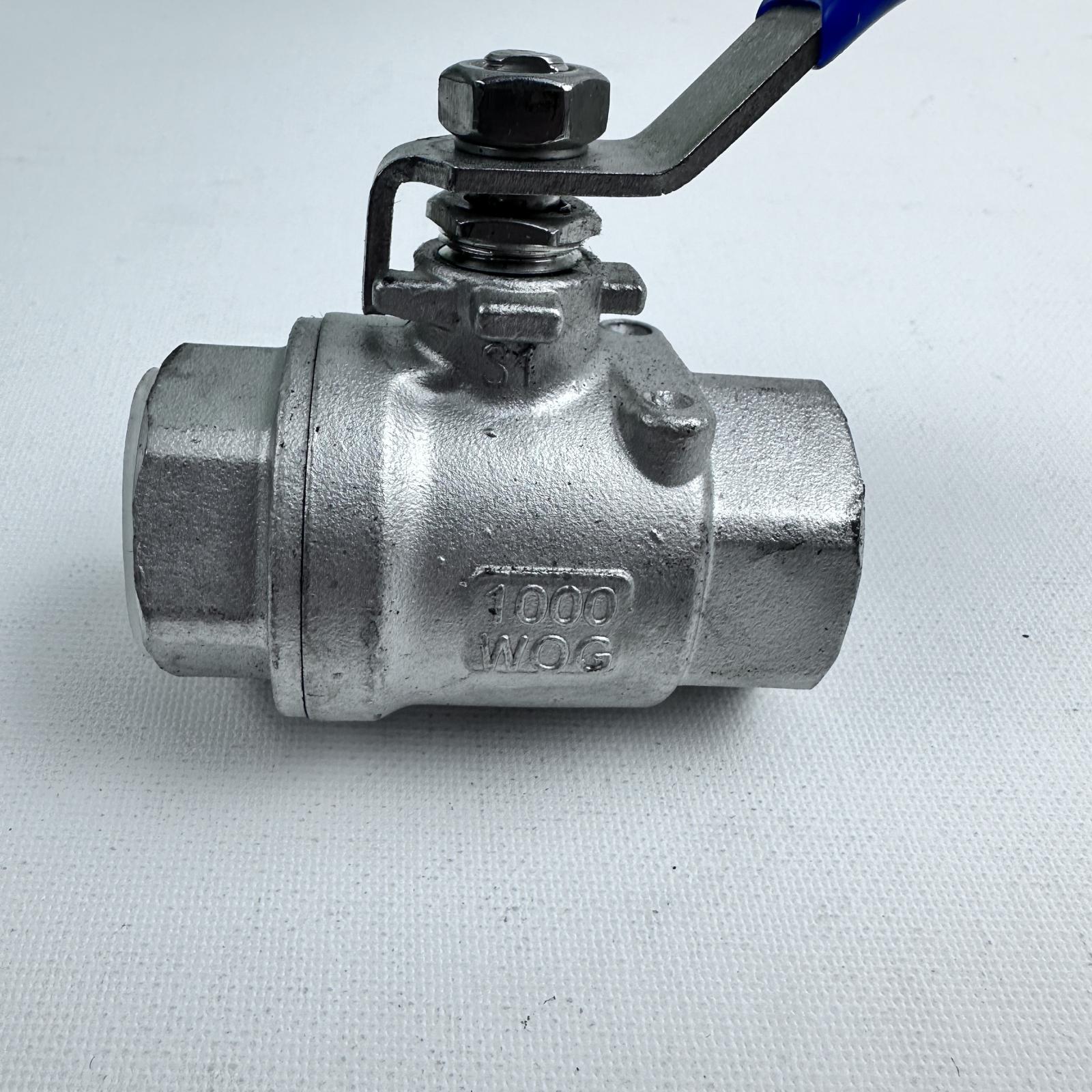 3/4" Stainless Steel Full Port Ball Valve, 1000 WOG Heavy Duty - Photo 6