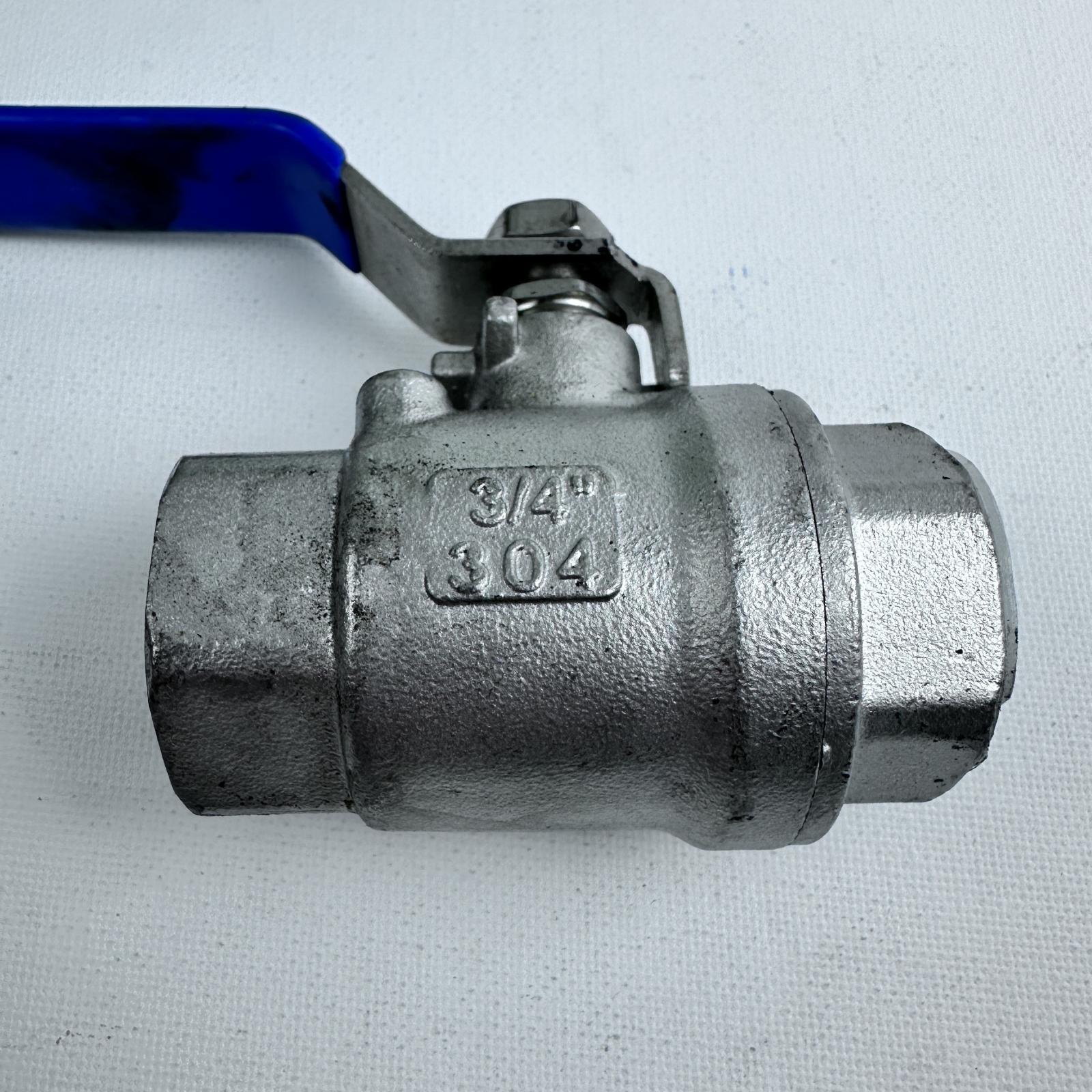 3/4" Stainless Steel Full Port Ball Valve, 1000 WOG Heavy Duty - Photo 5