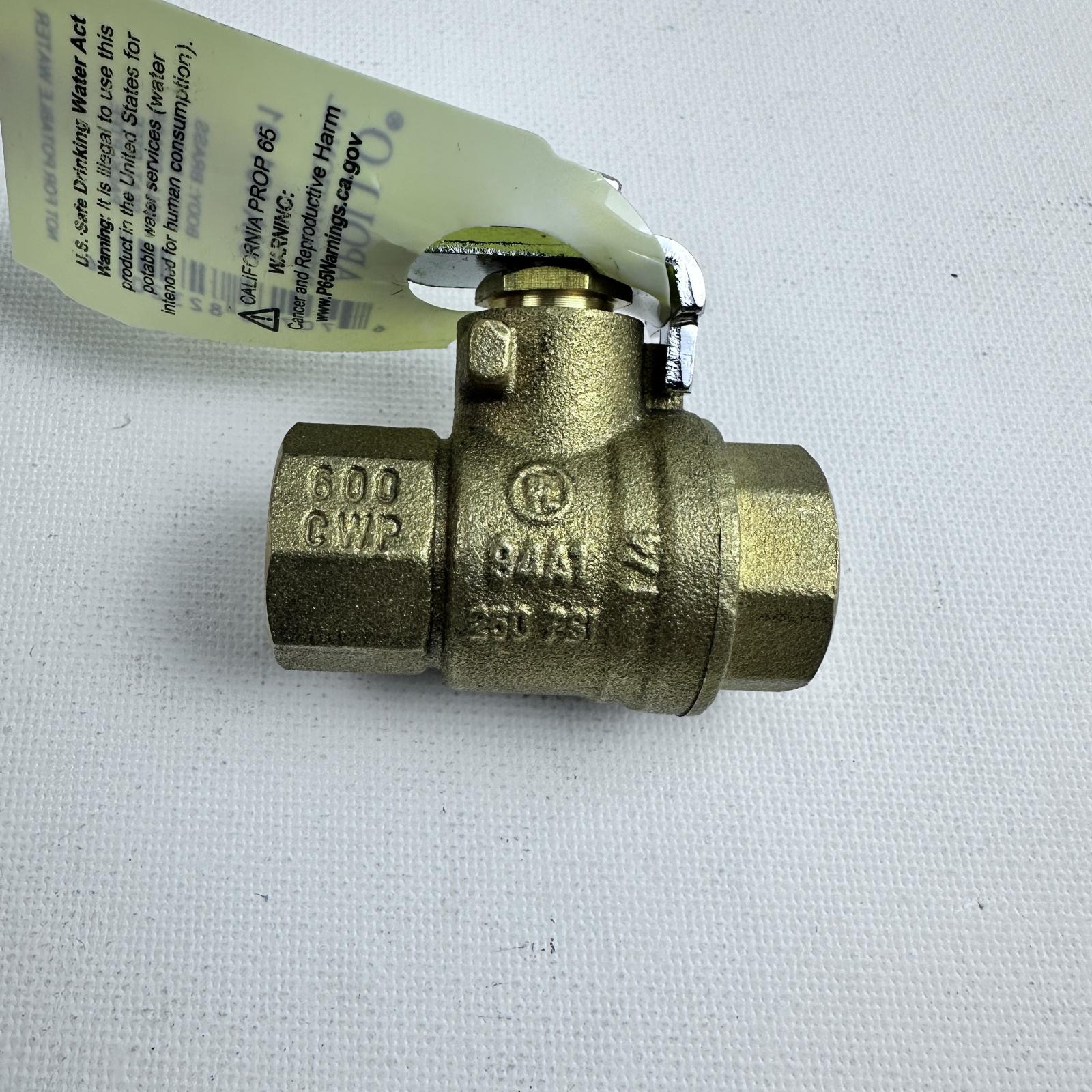 Apollo 94A-101-01 Brass Ball Valve 1/4" NPT Female Full Port PTFE Seat - Photo 5