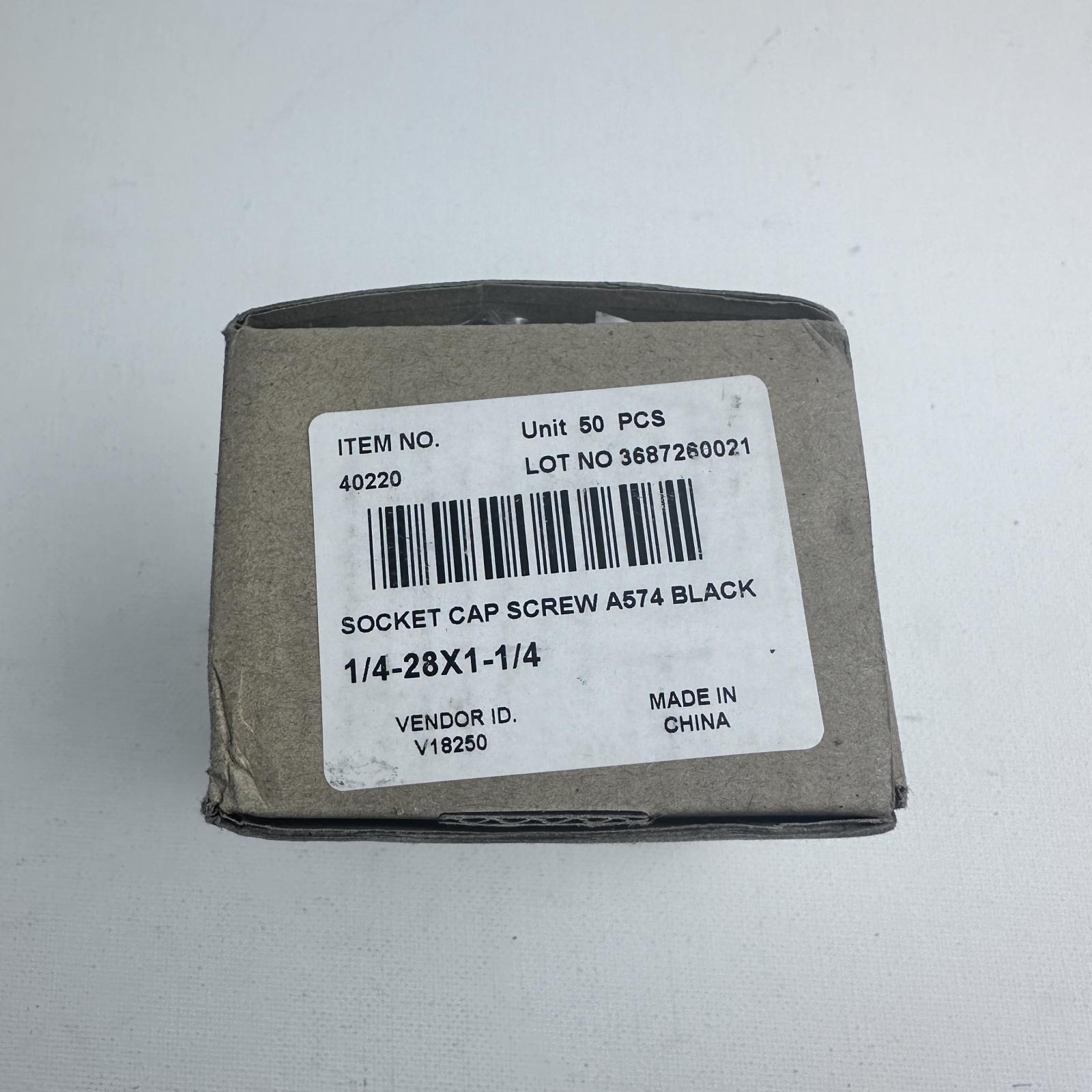 Socket Head Cap Screw 1/4"-28 x 1-1/4" Alloy Steel (Qty 50) - Photo 6