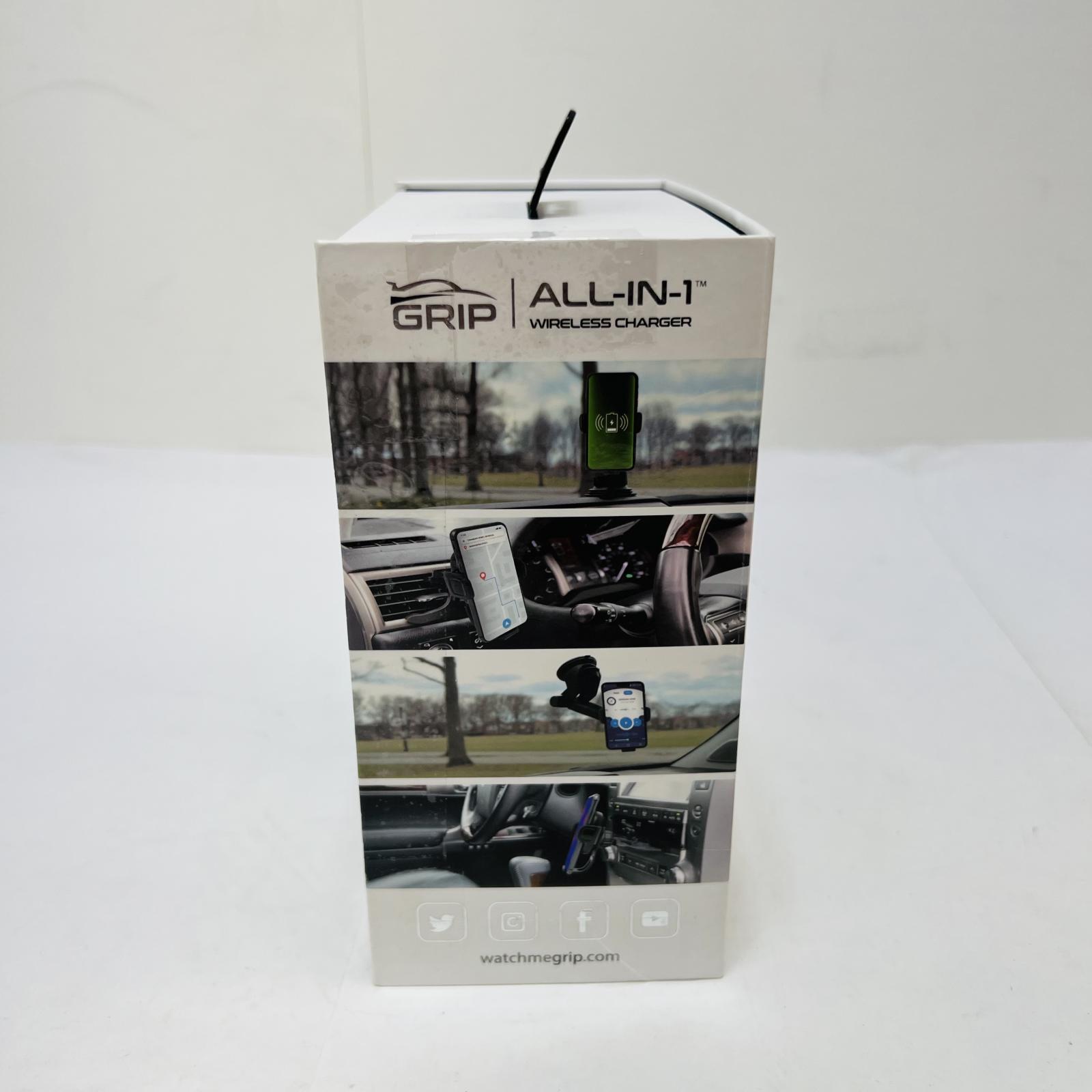 PureGear Grip All-In-1 Wireless Car Charger Mount 10W Qi Fast Charging - Photo 4