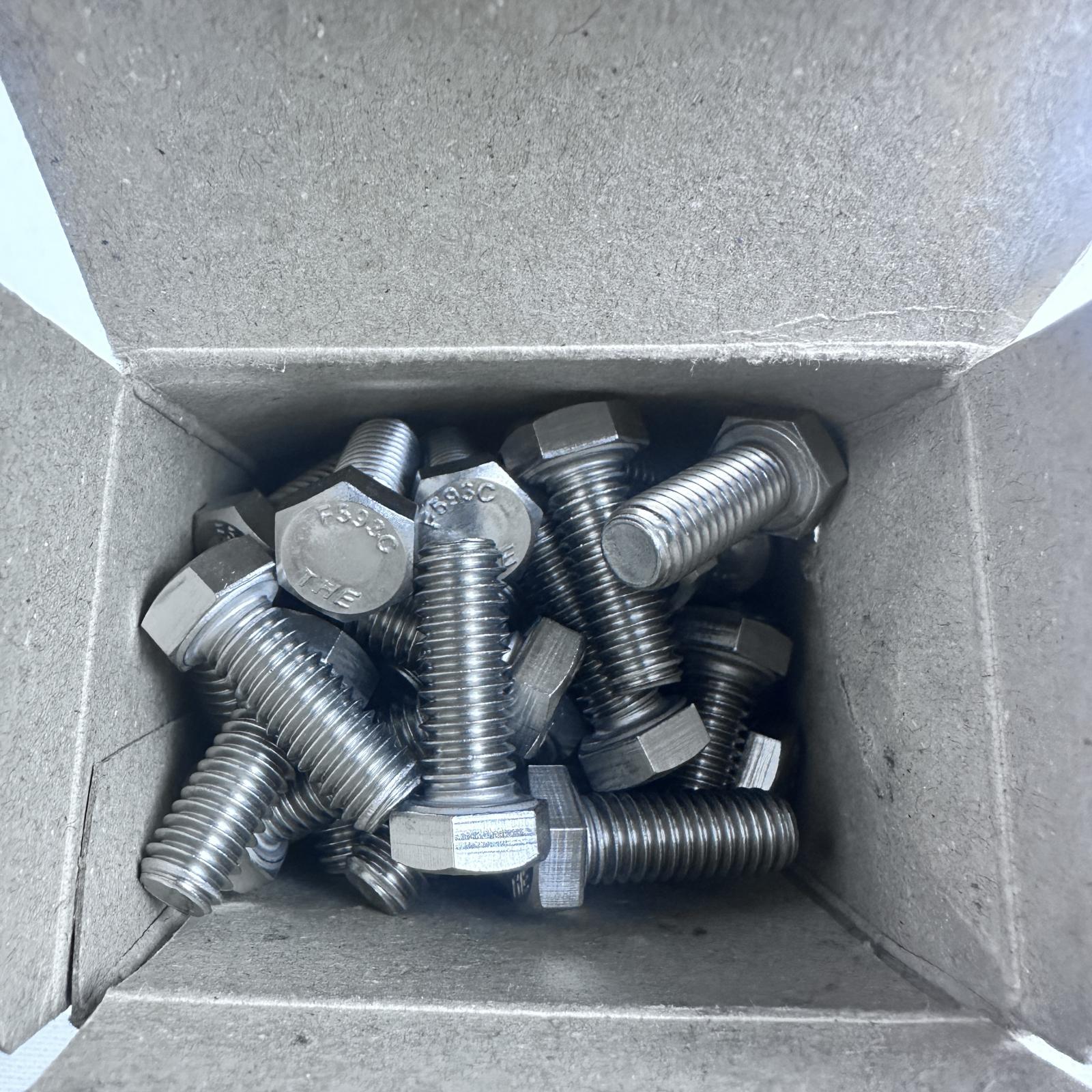 3/8-16 UNC x 1" Stainless Steel Hex Head Screws (Box of 50) - Photo 4