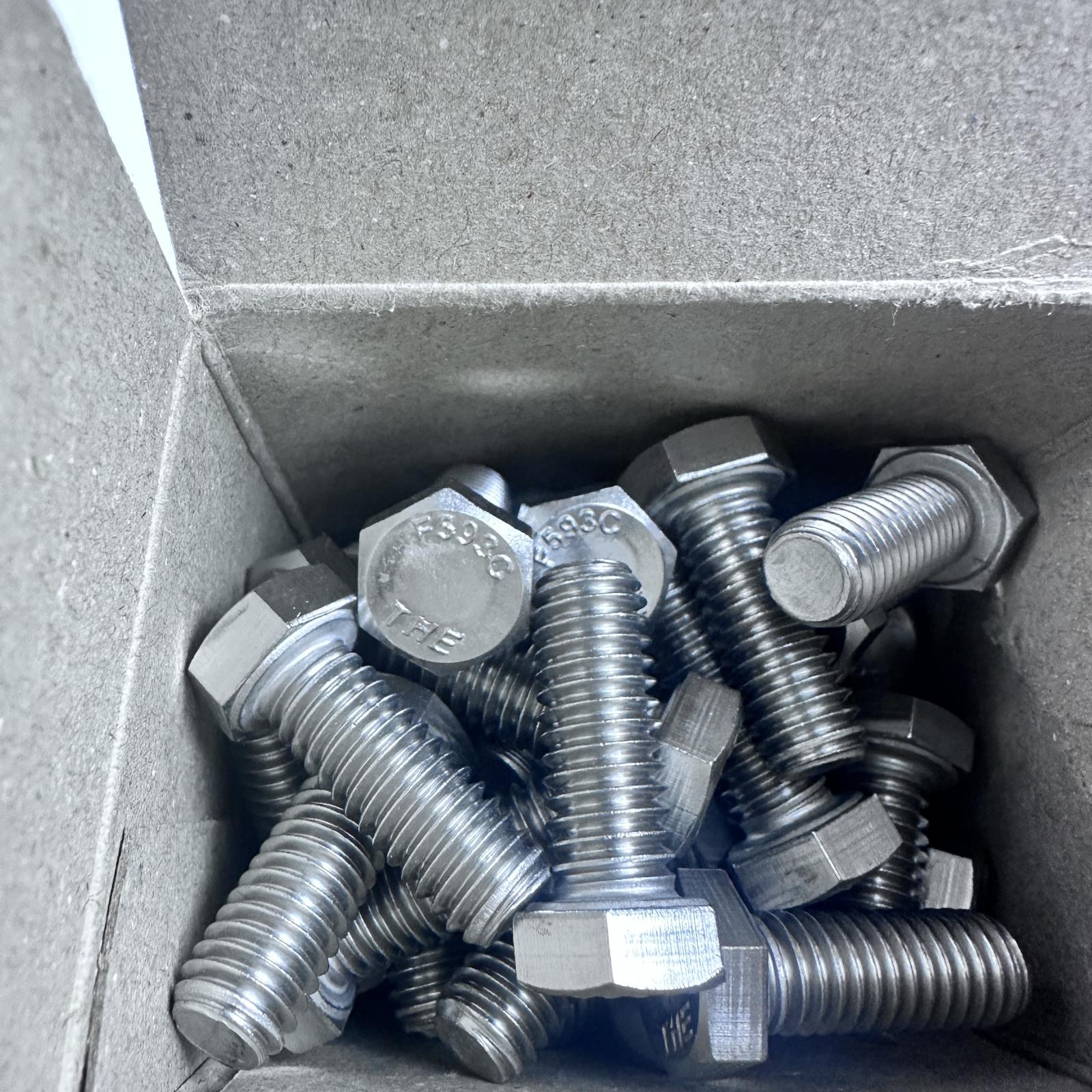 3/8-16 UNC x 1" Stainless Steel Hex Head Screws (Box of 50) - Photo 5