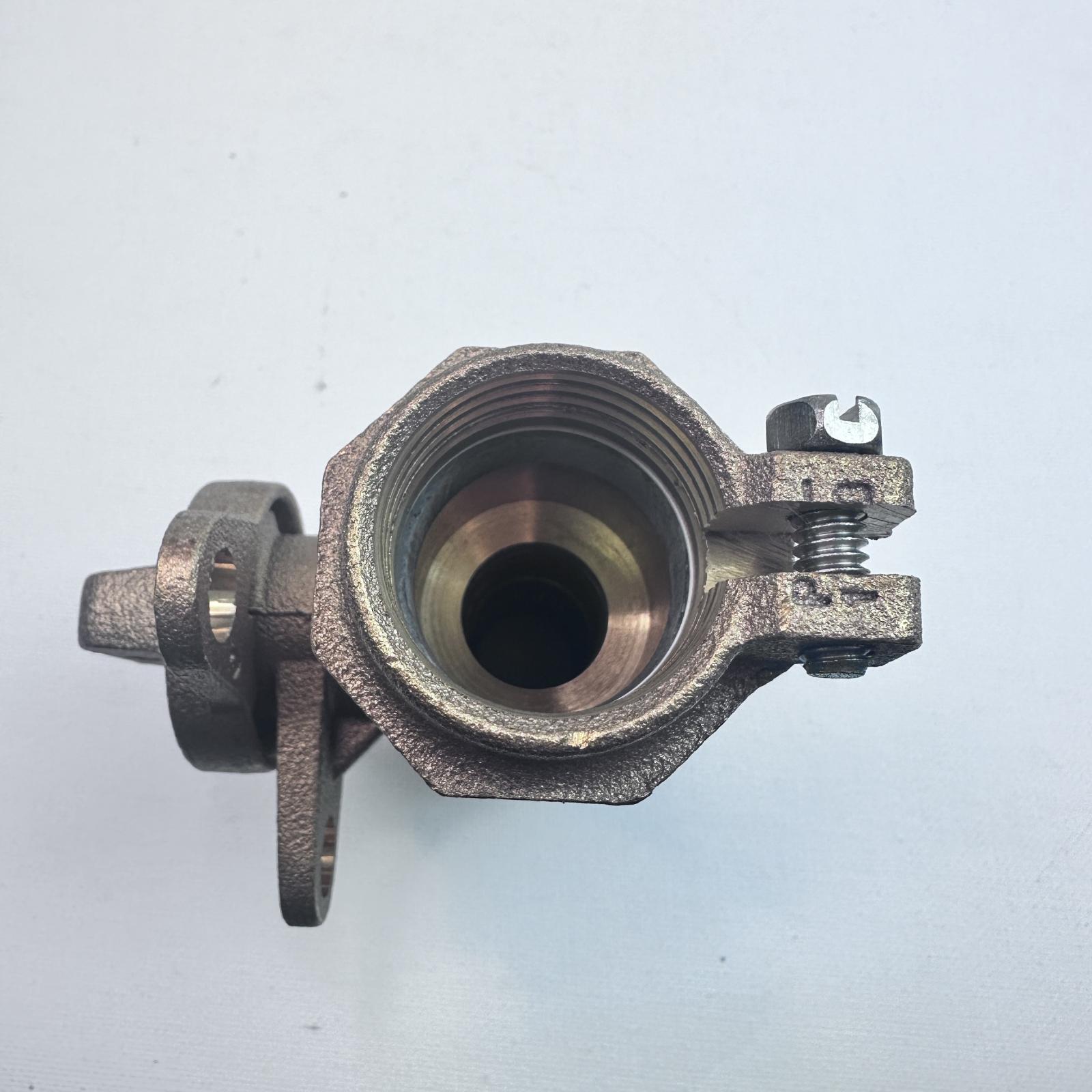 Ford Meter Box 3/4" NL Brass Ball Corporation Stop Valve CTS Compression - Photo 5