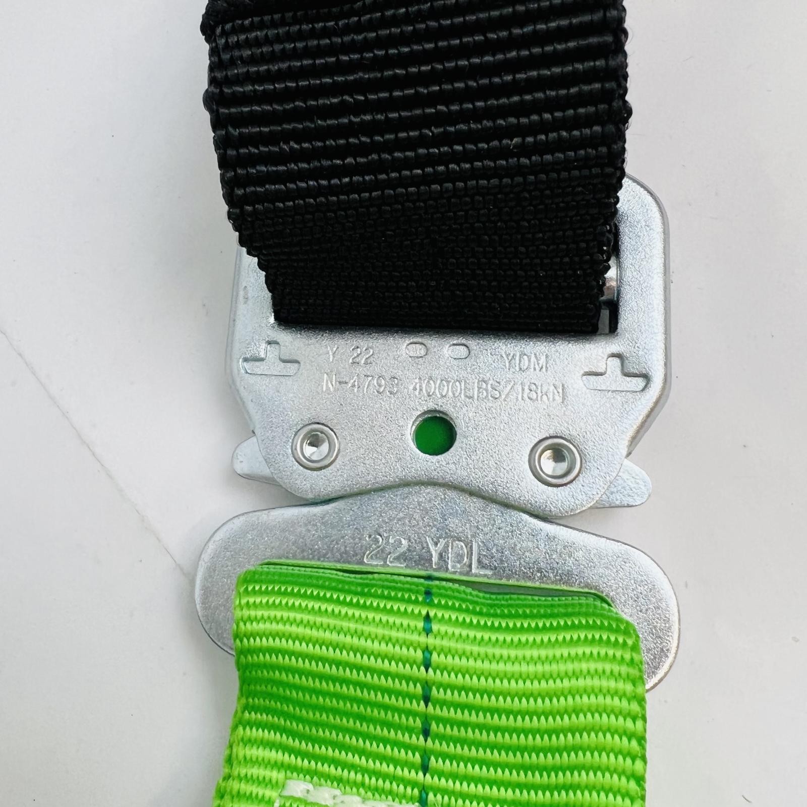 Miller Full Body Safety Harness ANSI Z359.11-2021, 130–310 lbs, Green/Black - Photo 6