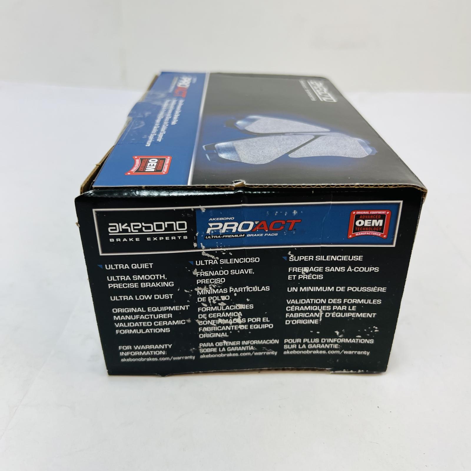 Akebono ACT1654 Ceramic Front Brake Pads ProACT OEM for Ford Lincoln Mazda - Photo 4
