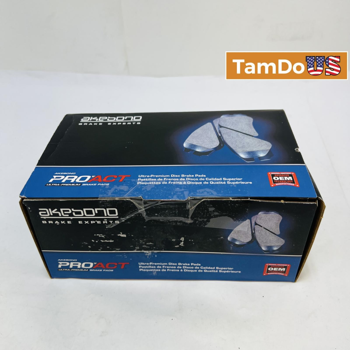 Akebono ACT1654 Ceramic Front Brake Pads ProACT OEM for Ford Lincoln Mazda - Photo 1