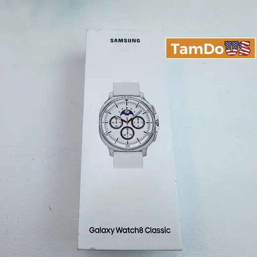 Samsung - Galaxy Watch 8 Classic Stainless Steel Smartwatch 46mm BT White (2025) at TamDoUS Taylorsville