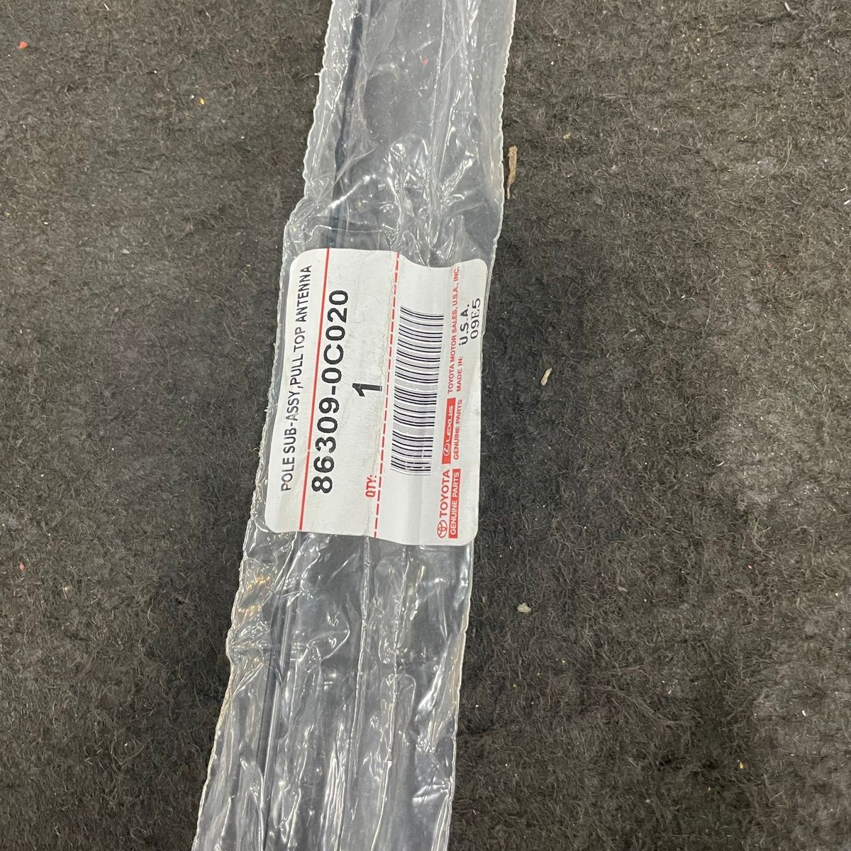 Genuine Toyota Antenna Pole Sub-Assembly 86309-0C020 - Photo 2