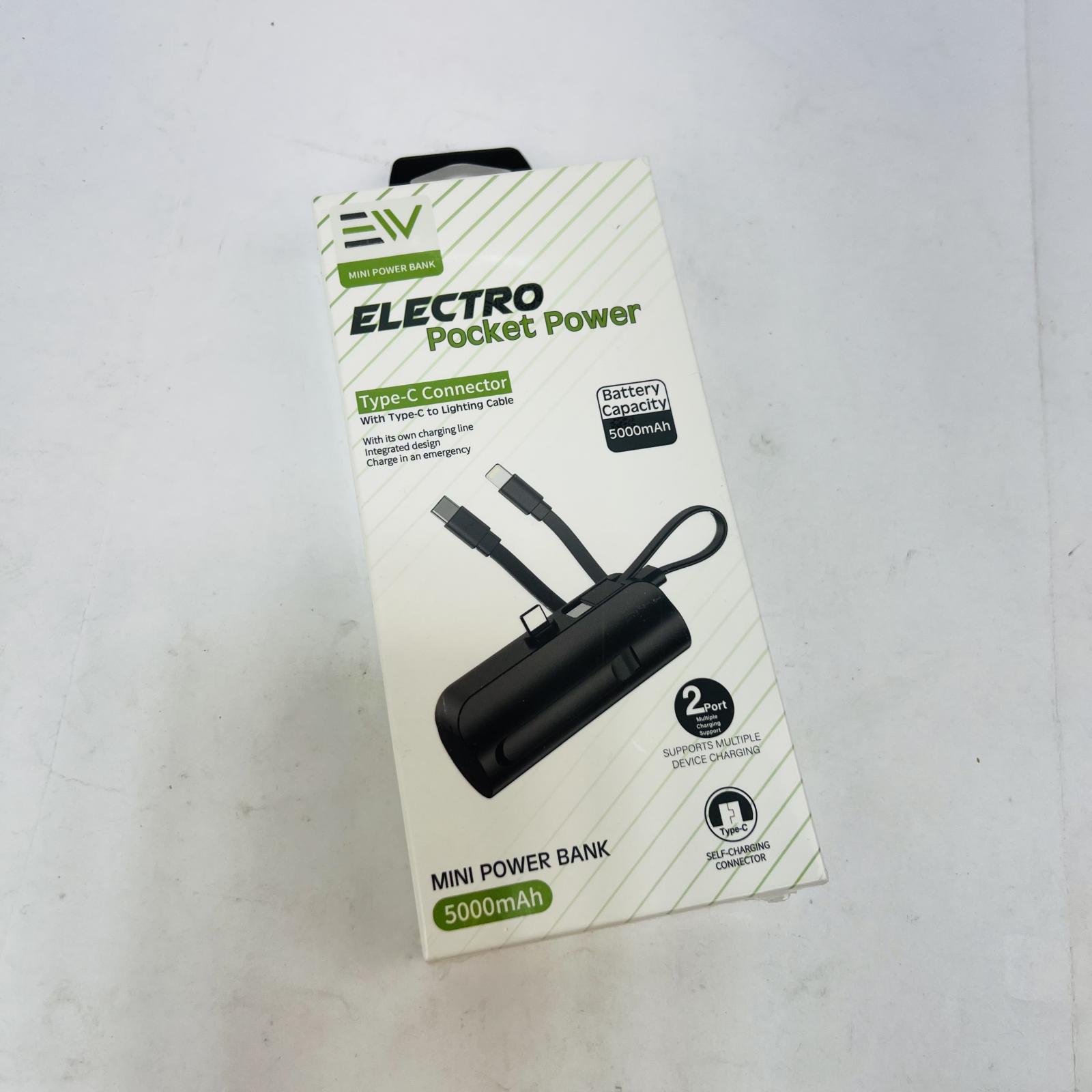 Electro Pocket Power Mini Power Bank 5000mAh, USB-C/Lightning, Fast Charge - Photo 2