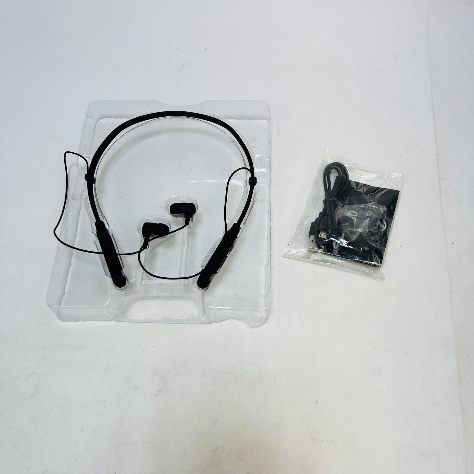 Quikcell Qfit Wireless Neckband Earphones, Built-In Mic, Black - Photo 4