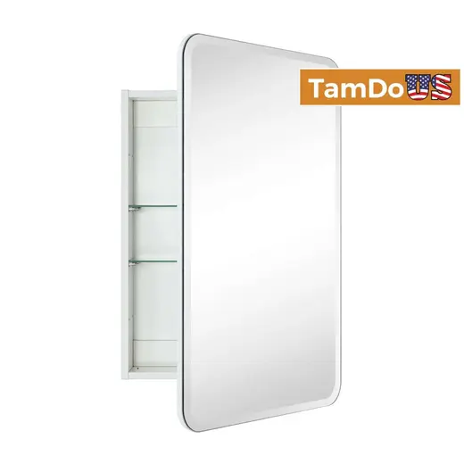 TEHOME Claytin 20x30 White Mirrored Medicine Cabinet Soft Close Surface/Recessed at TamDoUS Taylorsville
