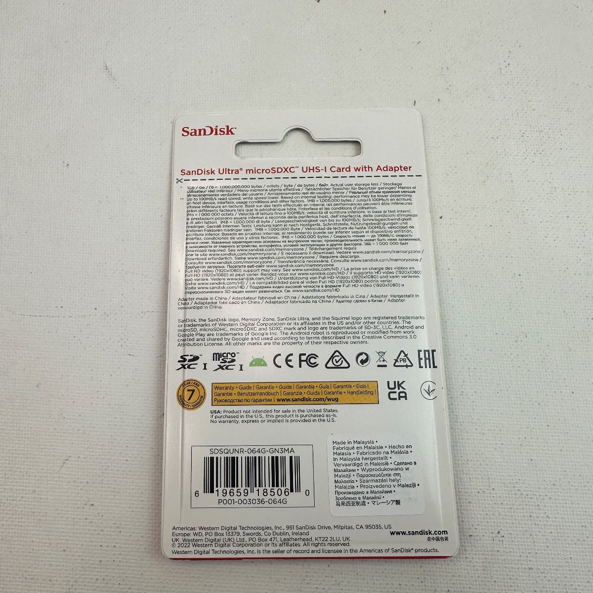 SanDisk Ultra 64GB microSDXC UHS-I Card w/ Adapter - Photo 3