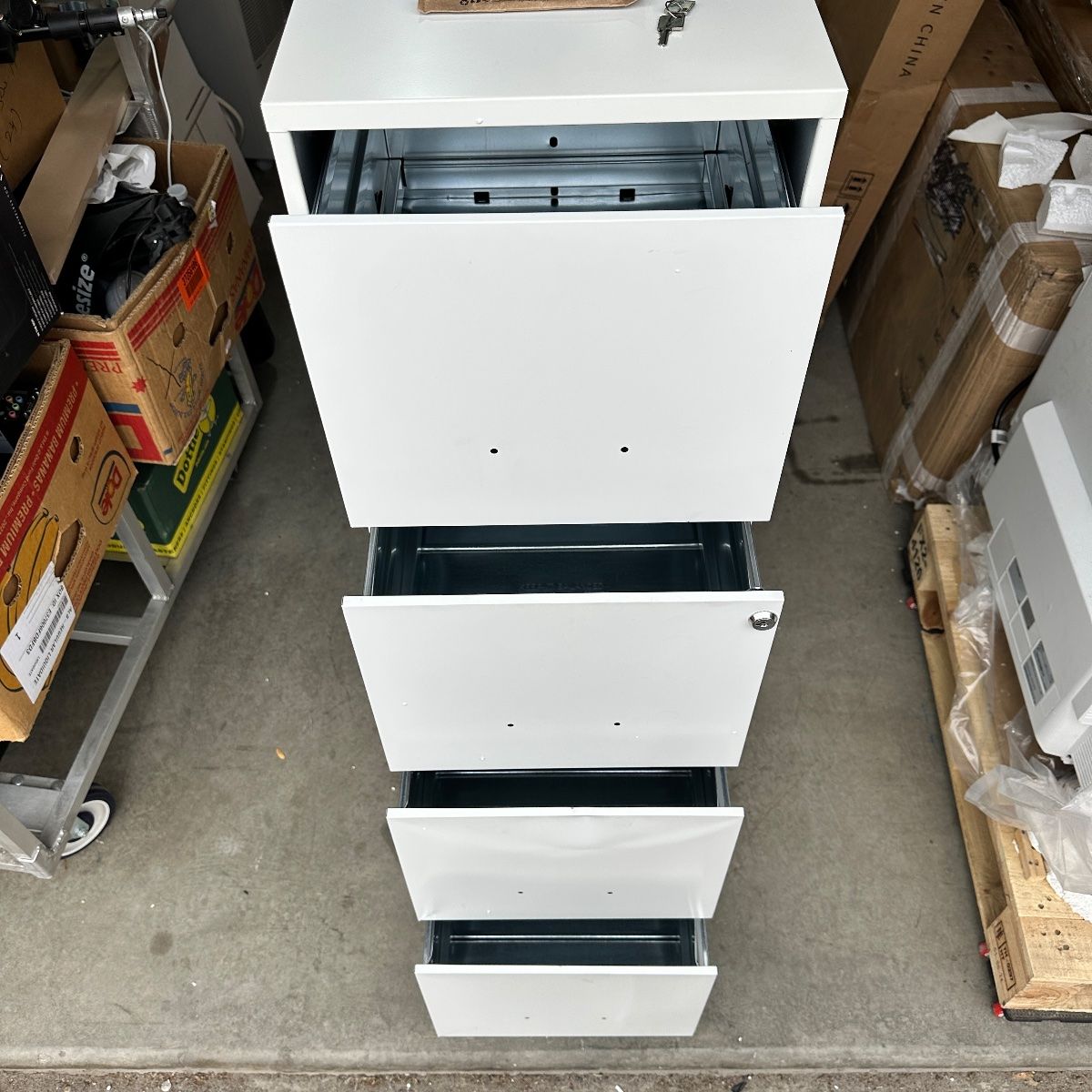 Metal Filing Cabinet, 47" Tall, 4-Drawer Steel Storage - Photo 6