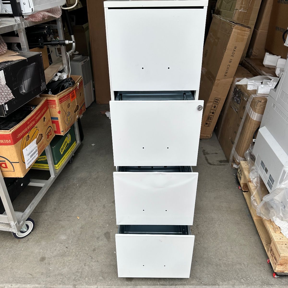 Metal Filing Cabinet, 47" Tall, 4-Drawer Steel Storage - Photo 3