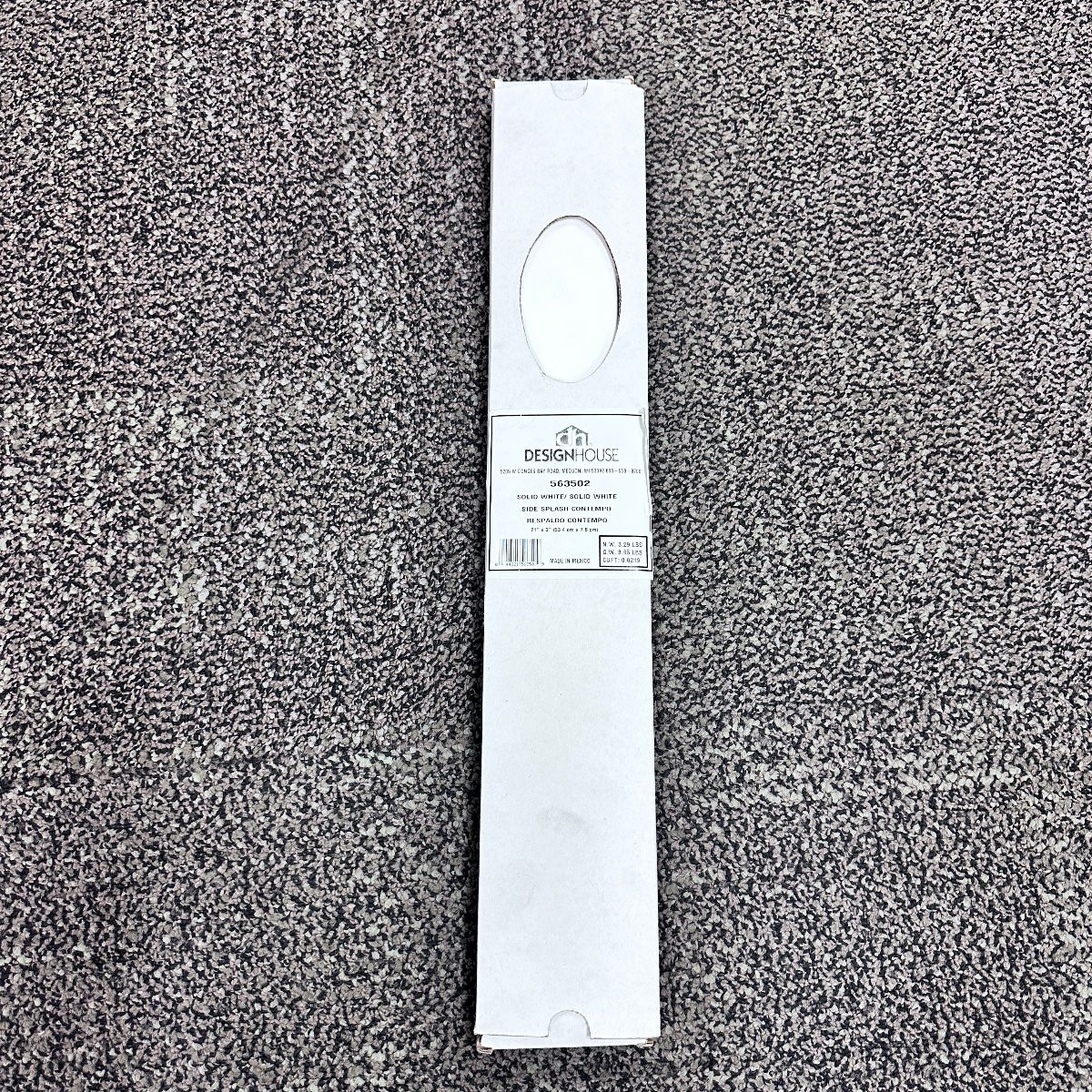 Design House 563502 Solid White Side Splash – 21" x 3" - Photo 2