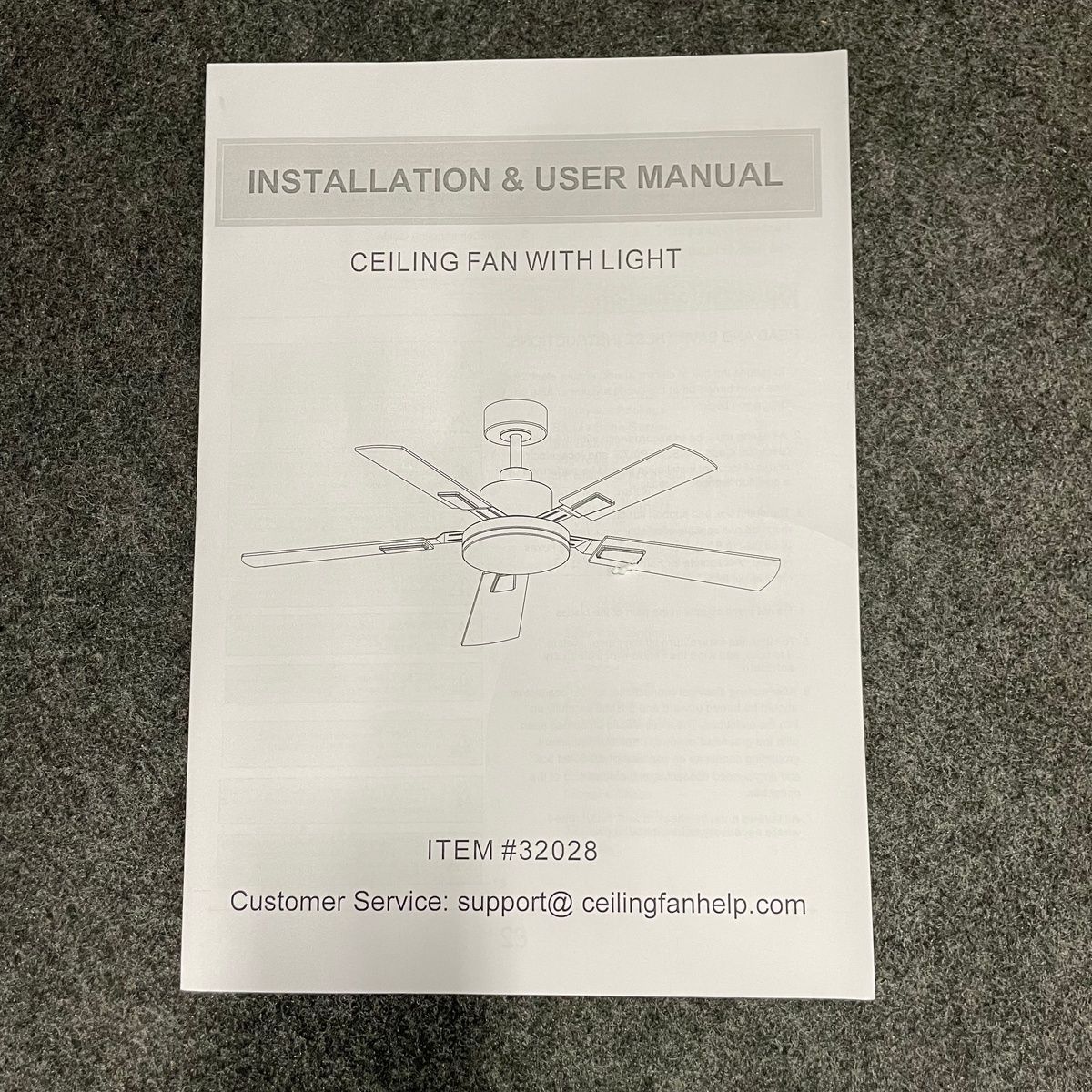 52" Ceiling Fan with Light, 5 Blades, Indoor Home Lighting - Photo 24