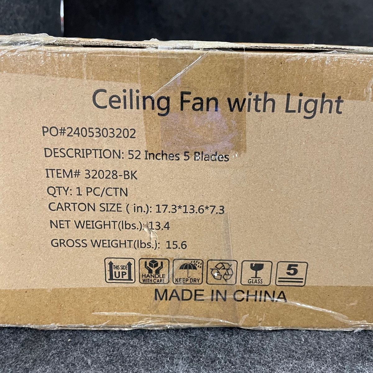 52" Ceiling Fan with Light, 5 Blades, Indoor Home Lighting - Photo 25