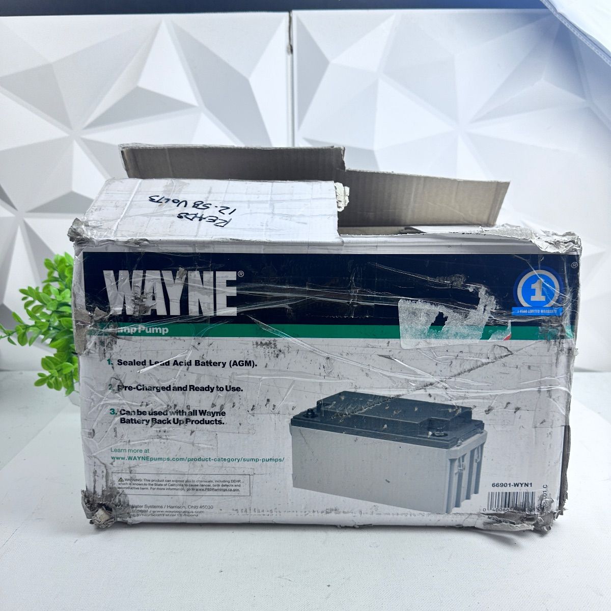WAYNE WSB1275 12V 75Ah Sealed Lead Acid Battery - Photo 3