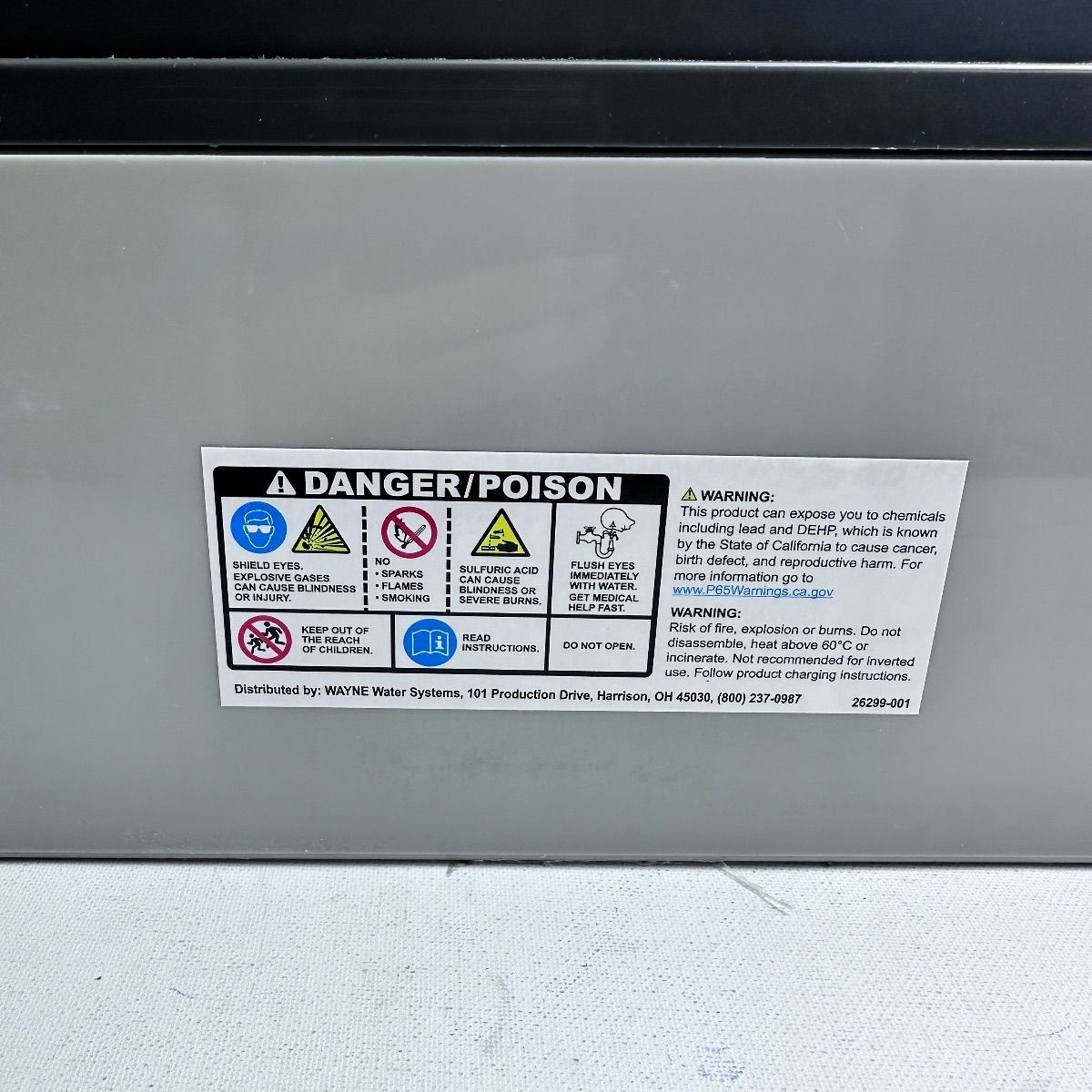 WAYNE WSB1275 12V 75Ah Sealed Lead Acid Battery - Photo 14