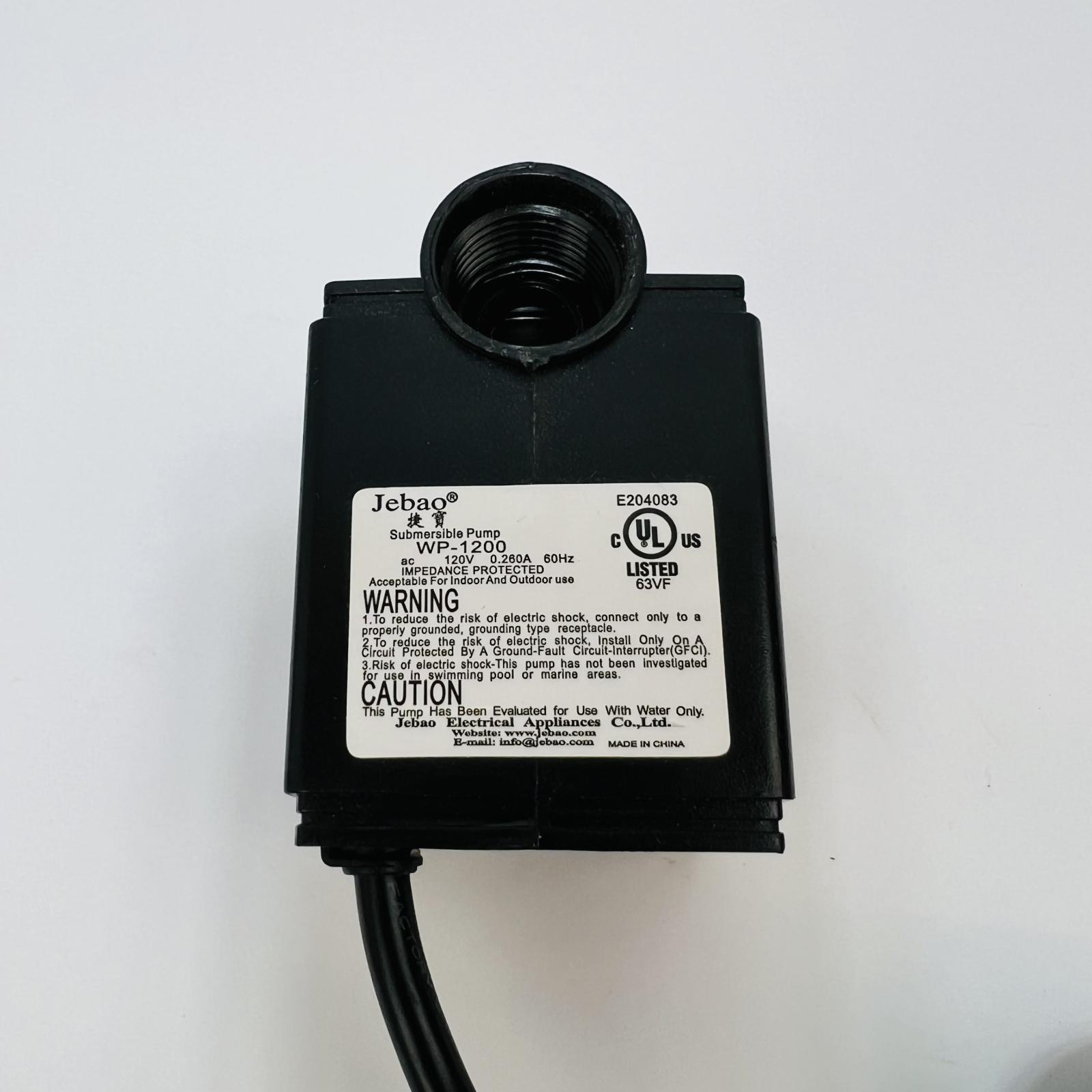 Jebao WP-1200 Submersible Water Pump 120V 60Hz - Photo 3