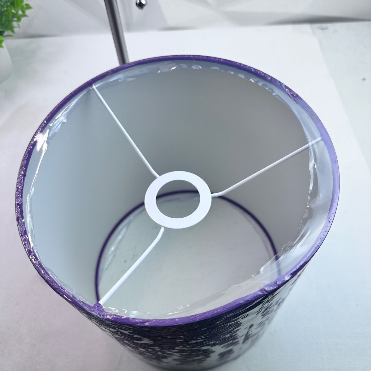 LT2024 Table Lamp with Charging Outlet – Purple Shade - Photo 5