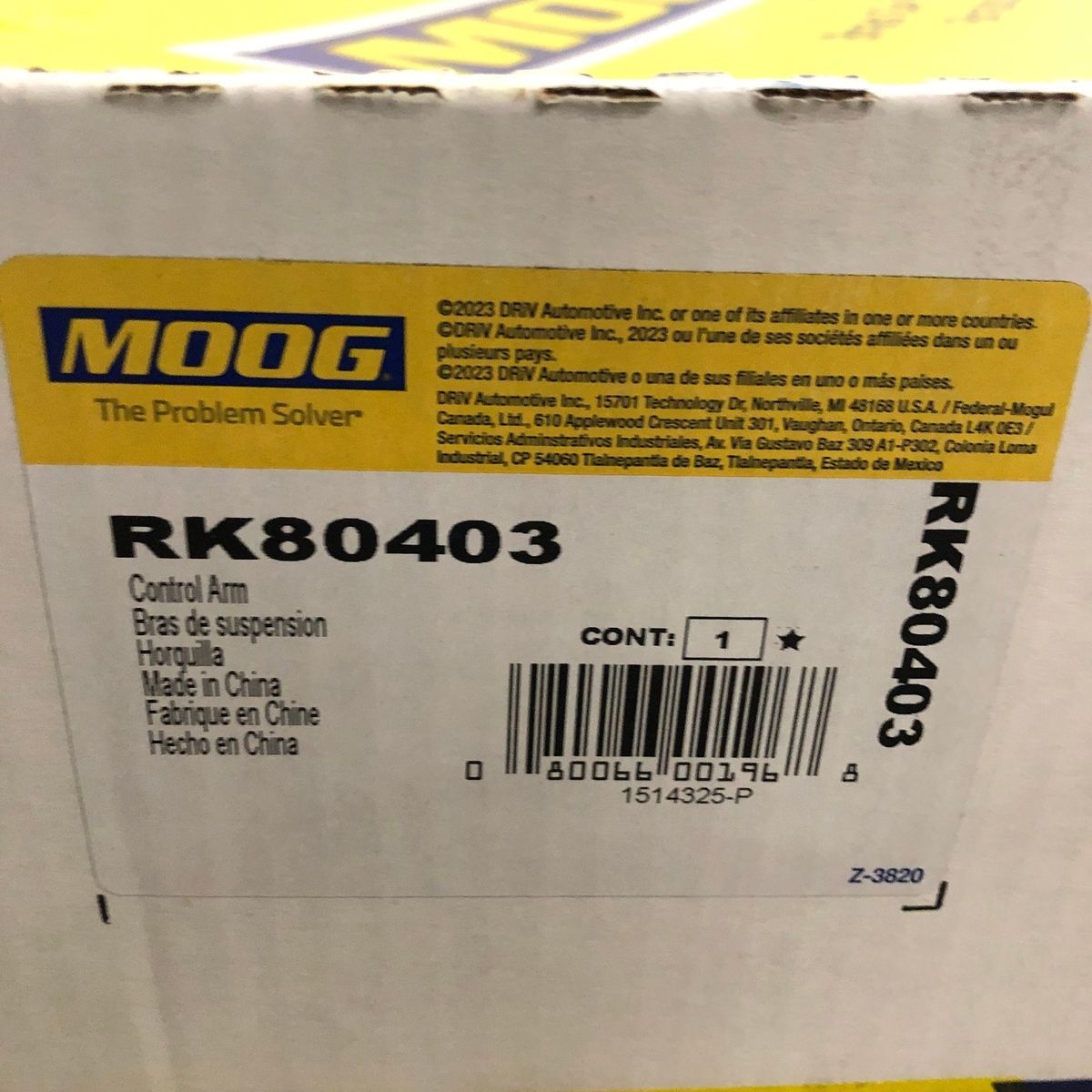 MOOG RK80403 Control Arm Front Lower OEM for Chevrolet Malibu Pontiac G6 Saturn - Photo 2