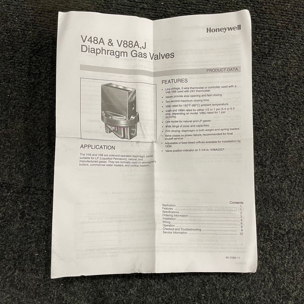 Honeywell V48A 2243 Diaphragm Gas Valve 120V 2" NPT - Photo 7