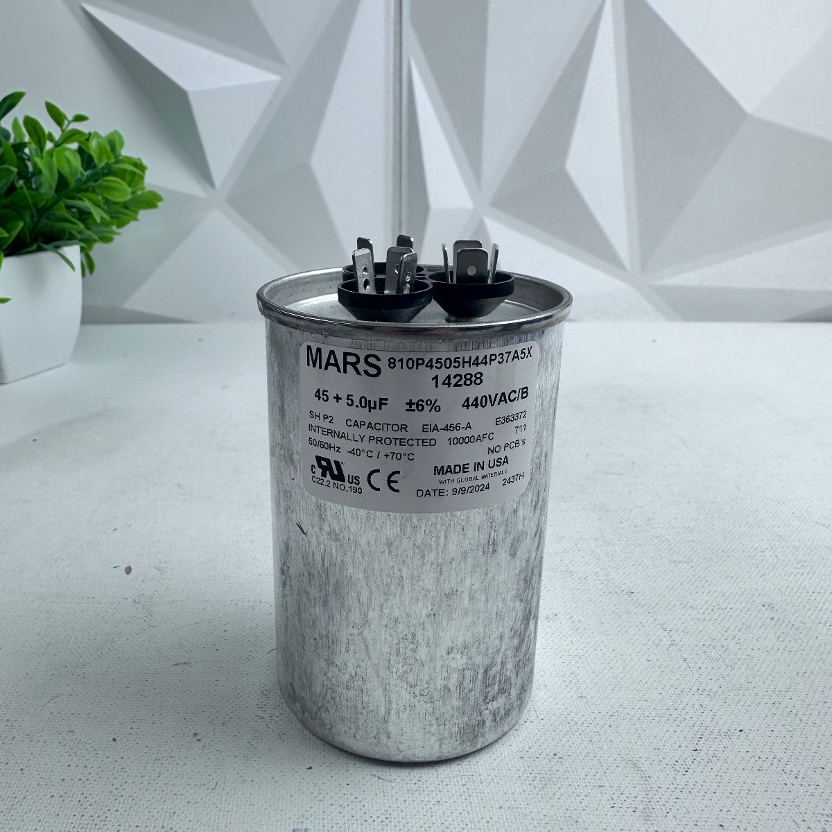 Mars 14288 Run Capacitor 45 µF 440VAC HVAC Motor Start - Photo 5