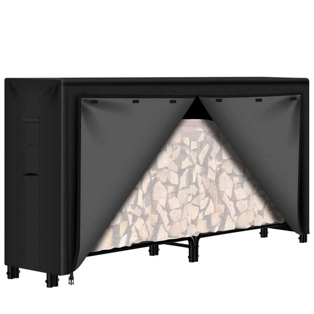 Heavy Duty Log Rack Cover 8ft Waterproof UV-Resistant - Photo 2