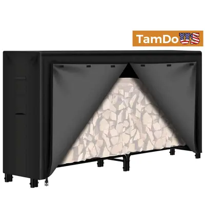 Heavy Duty Log Rack Cover 8ft Waterproof UV-Resistant at Yard, Garden & Outdoor Living in new condition
