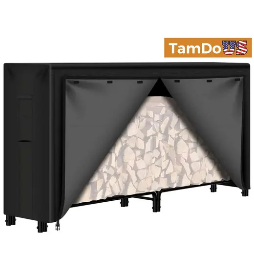 Heavy Duty Log Rack Cover 8ft Waterproof UV-Resistant at TamDoUS Taylorsville