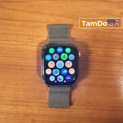 Apple Watch Series 10 (46mm, Cellular) Titanium Case Milanese Loop at Smart Watches in good condition