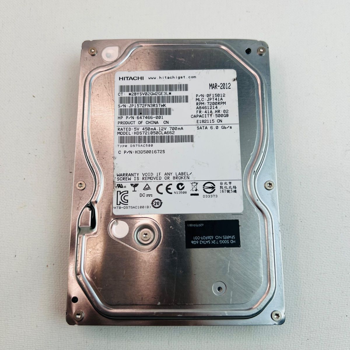 Hitachi 500GB 2.5" SATA 7200RPM Laptop Hard Drive - Photo 2