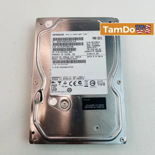 Hitachi 500GB 2.5" SATA 7200RPM Laptop Hard Drive at TamDoUS Taylorsville