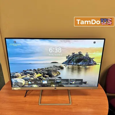 HP 24f 24" FHD IPS Monitor Slim Display Silver Stand HDMI VGA at Monitors, Projectors & Accs in excellent condition