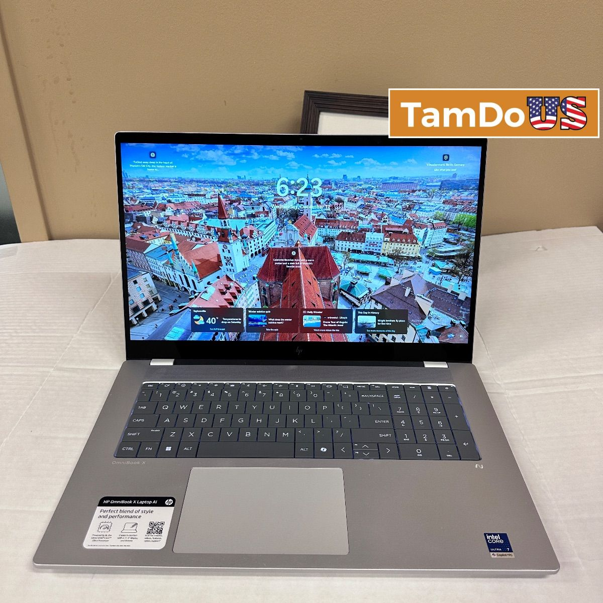 HP OmniBook X 17 Laptop, 17" Touchscreen, Ultra 7 256V, 16GB, 1TB SSD - Photo 1