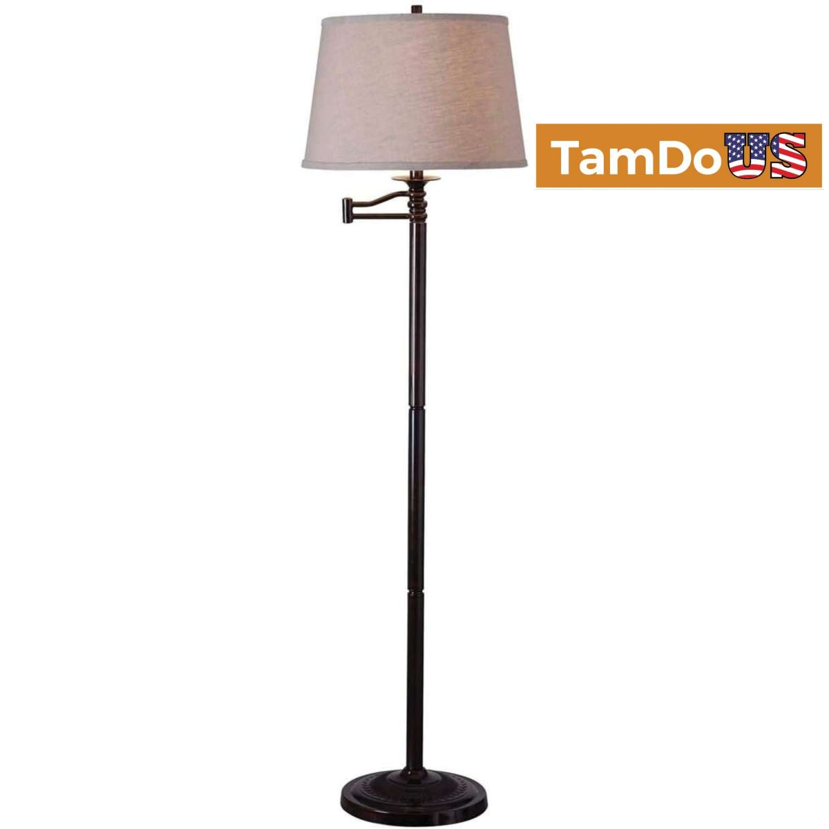 Kenroy Home 32215CBZ Floor Lamp 59" Height Classic Bronze Finish Living Room - Photo 1