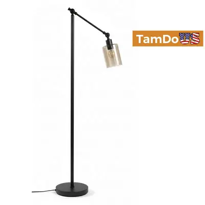 Adjustable Swing Arm Floor Lamp, 55.75", Bronze Finish, Reading Light at Lamps, Lighting & Ceiling Fans in new condition