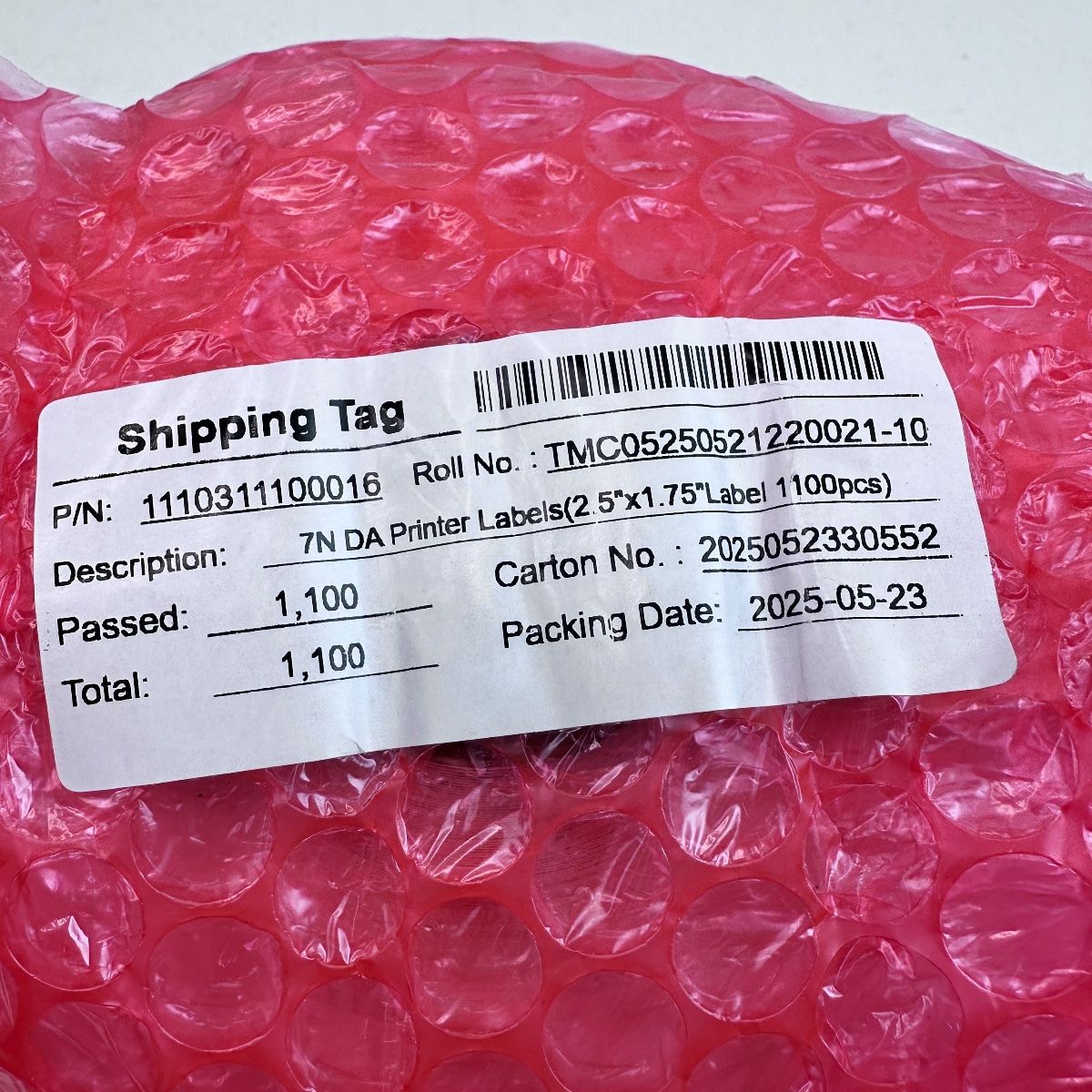 Thermal Shipping Labels 2.5" x 1.75" Roll, 1100 Labels - Photo 2