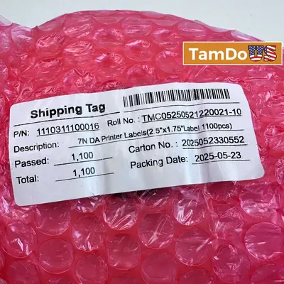 Thermal Shipping Labels 2.5" x 1.75" Roll, 1100 Labels at Printers, Scanners & Supplies in new condition