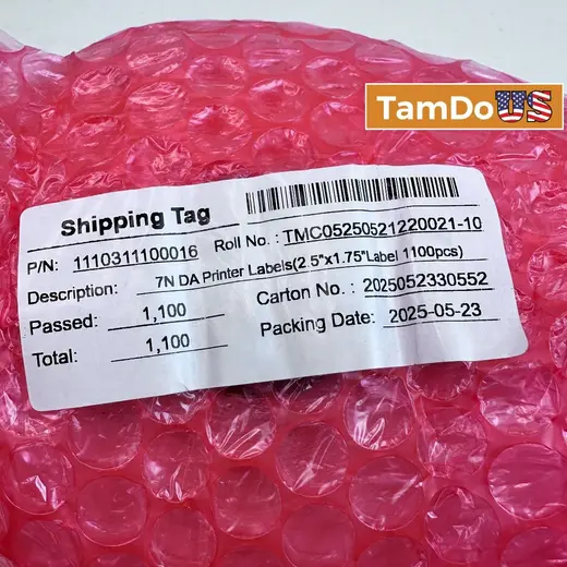 Thermal Shipping Labels 2.5" x 1.75" Roll, 1100 Labels at TamDoUS Taylorsville