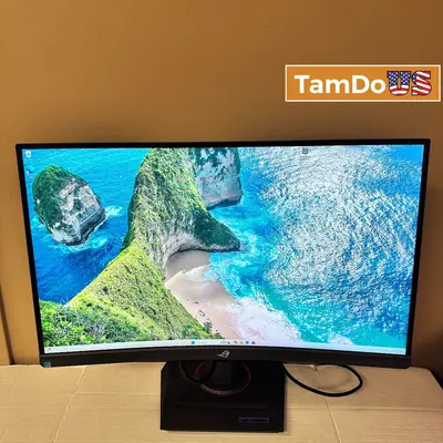 ASUS ROG Strix 27" Curved Gaming Monitor, 2K QHD, 180Hz, 1ms, FreeSync, HDR at Monitors, Projectors & Accs in excellent condition